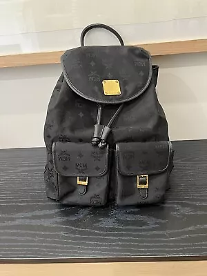 Authentic MCM Leather Backpack • $225