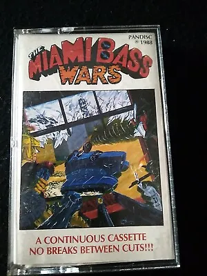 Miami Bass Wars By Various Artists Used (Cassette 1990 Pandisc Records) • $13.99