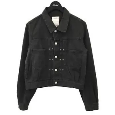 Used Visvim Shorty Chore Jacket Denim Jacket Mens Size 1 Black Color • $429.99