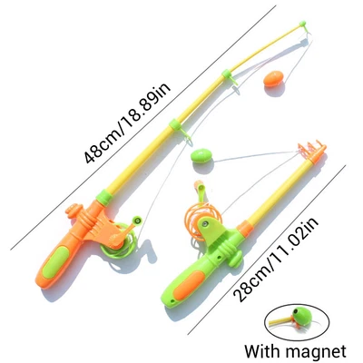 £7.75 • Buy 7Pcs/Set Random Kids Funny Magnetic Fishing Rod Fish Models Catching Game