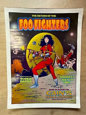 $29.95 • Buy 1997 FOO FIGHTERS W SUPER GRASS CONCERT POSTER GGA - 7/14 TULSA OK - ROLLED