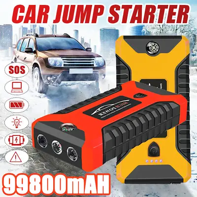 99800mAh Portable Car Jump Starter Power Bank Pack Battery Charger Booster 12V • $47.99