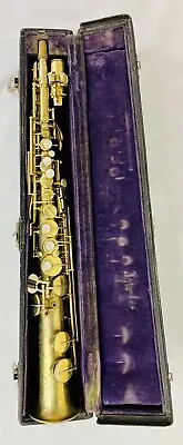 Vintage Gold Plated Rare Buescher True Tone  C  Soprano Saxophone  • $2800