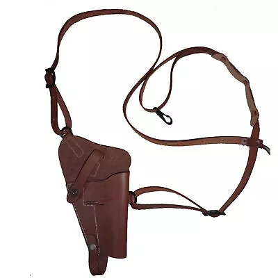 US WWII .45 Cal M7 Shoulder Holster Brown Color - Reproduction Z535 • $55.43