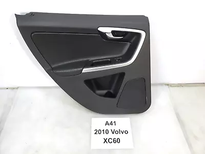 ✅ 2010 OEM Volvo XC60 Rear Driver Side Interior Door Panel Trim Black Leather • $134.85