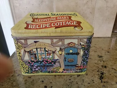 Vintage Celestial Seasonings. Sleepytime Bear's Cottage Recipe  Tin Tea Canister • $10