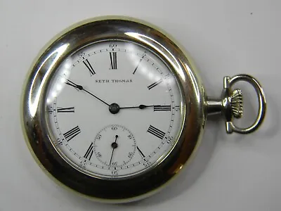 Vintage 1903 Seth Thomas Swls 6s #105 Model 17 Pocket Watch - Fine Dial - Repair • $89