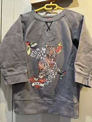 Oh Baby London Tiger Tattoo Oversized Sweatshirt Age 7 • £10