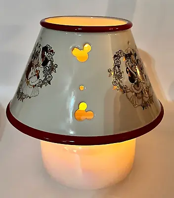 Disney Jar Candle Topper Lamp Shade Victorian Christmas Mickey Minnie Mouse Gift • $97.65
