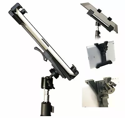 53  Tripod & Tablet IPad Mount For Music Floor Stage Stand 360 Holder • £22.92