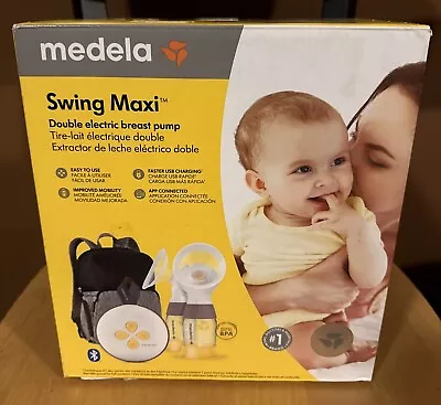 Medela Swing Maxi Baby Feeding Double Electric Breast Milk Pump New Worn Box • $133.01