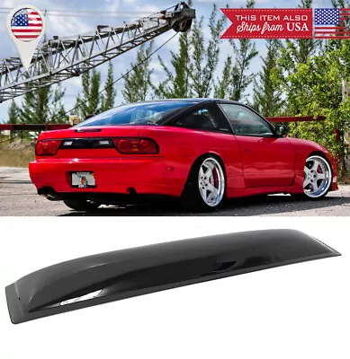 Rear Roof Spoiler Visor Deflector Vent Sun Rain Wing Shade For 89-94 240SX S13 • $49.99