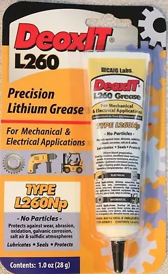 DeoxIT® L260NP (no Particles) Grease 28g Squeeze Tube Caig - Free Shipping • £15.39