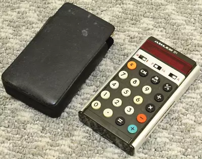 Vintage ADLER 81 Red Display Handheld Calculator W/ Pouch - Won't Power On • $25.88