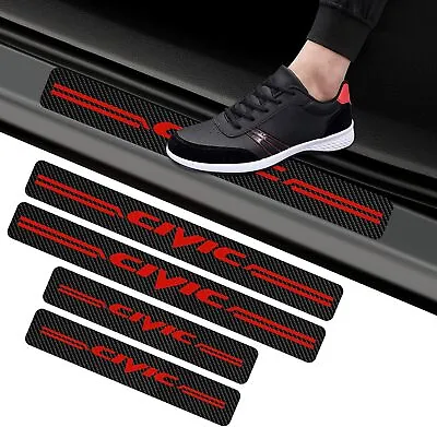 4PCS Car Door Protector Sill Scuff Cover Sticker Antiscratch For Honda Civic  • $12.99