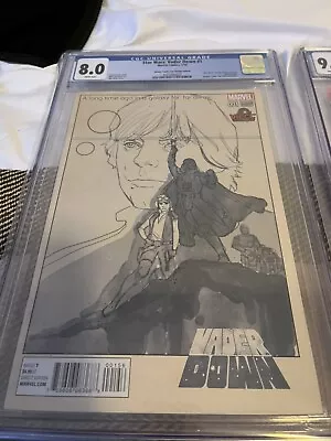 STAR WARS VADER DOWN #1 2016 CGC 8.0 Vienna Comic Con Movie Poster Sketch Cover • £27.31