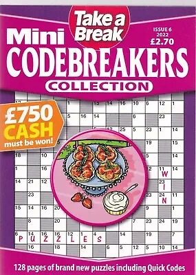 Codeword Puzzle Book Take A Break Mini Codebreakers Collection Issue 6 2022 • £3.99