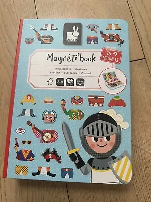 £8 • Buy Janod Boys Costumes Magneti'book Magnetic Picture Toy 3-8years