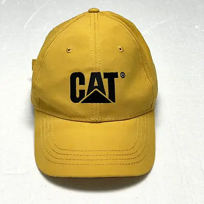 Cat Caterpillar Hat Cap Men's Yellow Construction Mining Equipment Strap Back • $11.99