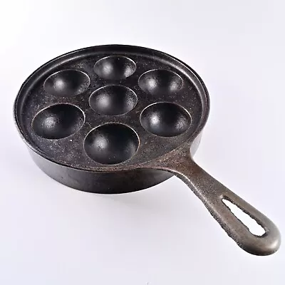 Vintage Griswold #962 No. 32 Cast Iron Aebleskiver Egg Poacher Pan • $54.95