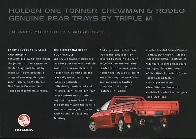 Holden Commodore VY VZ Crewman One Tonner Tray Brochure • $14