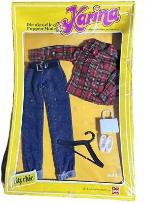 Vintage Karina BUSCH - Topsi Fashion Outfit City Chic Jean Plaid Top NIP • $128.23