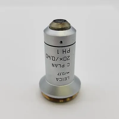 $295 • Buy Leica Microscope Objective C Plan 20x Ph1 ∞/0.17 506079 20x/0.40 Phase Contrast