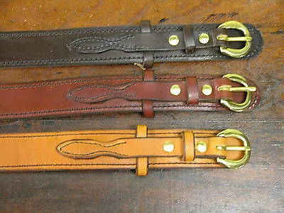 1 1/2  Wide Amish Hand Made Ranger Belts • $39.99