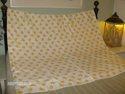 £10.49 • Buy LAURA ASHLEY CURTAINS - BIBI - RARE DESIGN - LITTLE ROSES - YELLOW  ~Fleur~