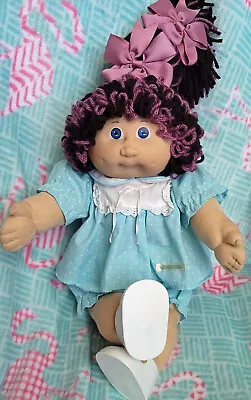 VTG-1984-Cabbage Patch Kid-JESMAR-Girl Custom Re-Root Blue Eyes HM #4 **TLC* • $69.99