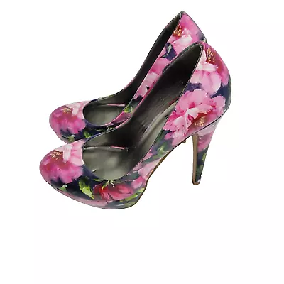 G By Guess Shoes High Heels Womens Size 7M Floral Pink Flowers Platform City • £18