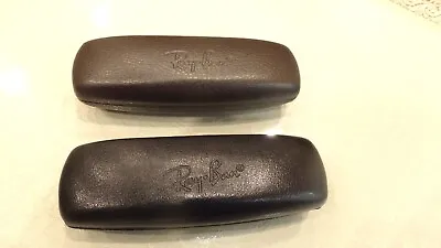 $9.99 • Buy Brand New RayBan Sunglasses Case In Black Or Brown Heavy Duty Spring Loaded Case