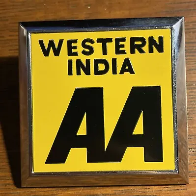 Automobile Association Aa Western India Car Grill Badge Auto Motor Club • $32