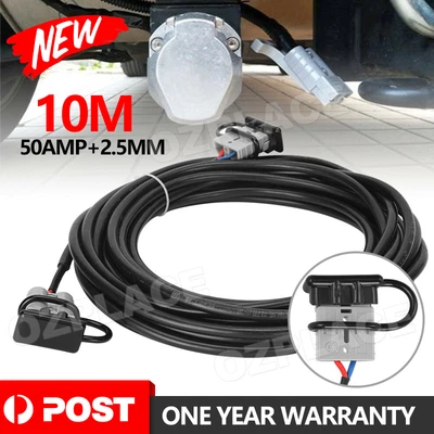 $28.85 • Buy 10m 50 Amp Anderson Plug Extension Lead 2.5mm Twin Core Automotive Cable Wire