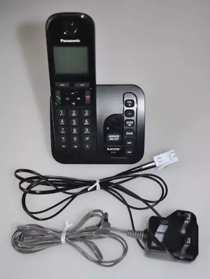 Panasonic Cordless Phone & Answering Machine KX-TGC220E Black Landline • £12.99
