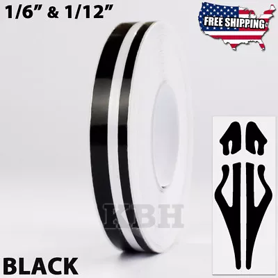 1/12  1/6  Vinyl Pinstriping Pin Stripe Double Line Tape Decal Sticker 2mm 4mm • $8.45