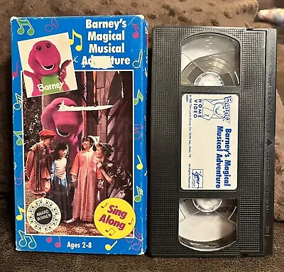 $7.99 • Buy Barney-Barneys Magical Musical Adventure VHS 1992 Vintage Kids Sing Along Lyons