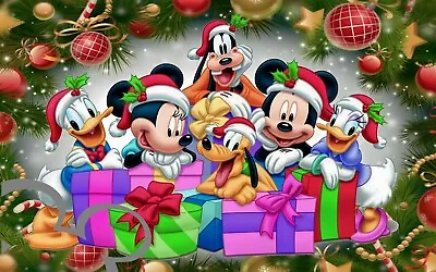 Disney Mickey And Minnie Mouse A4 Art Print Photo Picture Gift Christmas • £4