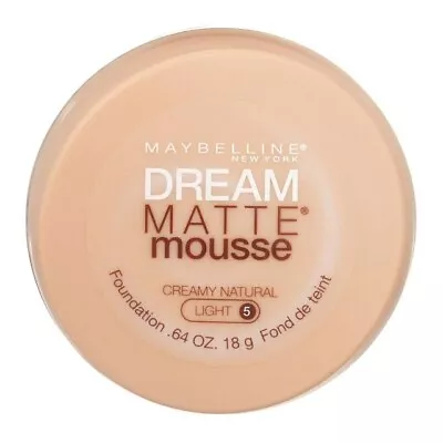 Maybelline Dream Matte Mousse Foundation Creamy Natural Light 0.64 Fl Oz • $9.99