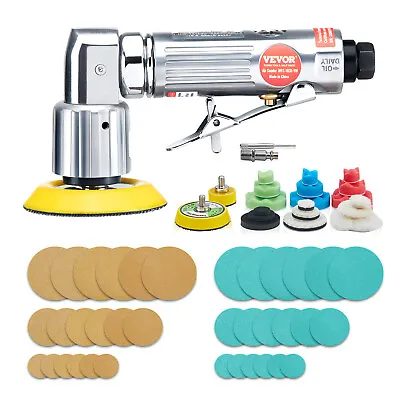 VEVOR 58PCS Air Sander Kit 1/2/3in Random Orbital Air Sander Polisher 15000r/min • $38.69