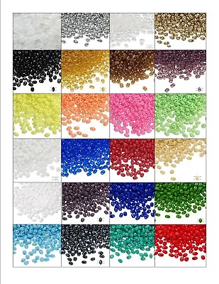 $2.69 • Buy Bead GLASS Preciosa TWIN Duo Seed BEADS ~ Mixed Colors ~ Two Hole 2.5x5mm Oval