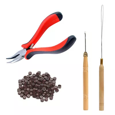  Hair Extension Kit Micro Rings For Extensions Salon Barbershop Tool • £11.19