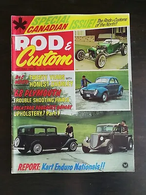 Rod & Custom Magazine September 1968 - Volksrod - Canadian Issue - Go Kart Nats • $6.99