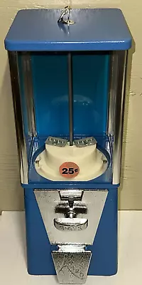 OAK ASTRO VISTA Bulk Vending 25C Candy Machine Lock + 2 Keys BLUE BASE BLUE LID • $82.49