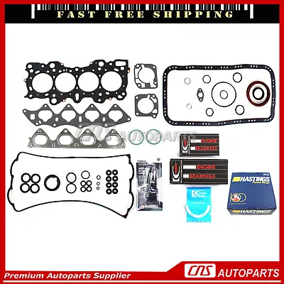 Fits 94-01 HONDA 1.8 INTEGRA GRS TYPE-R Full GASKET W/ BEARINGS RINGS Kits B18C • $109.96