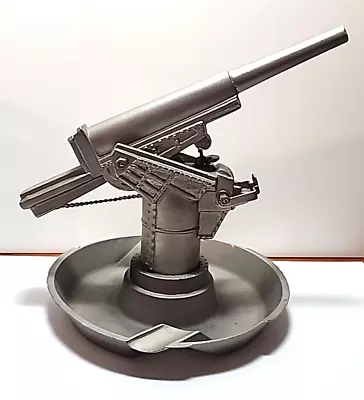 WWII English Military Cannon Table Lighter With Ashtray Nice!!! JGBx29 • $79.95