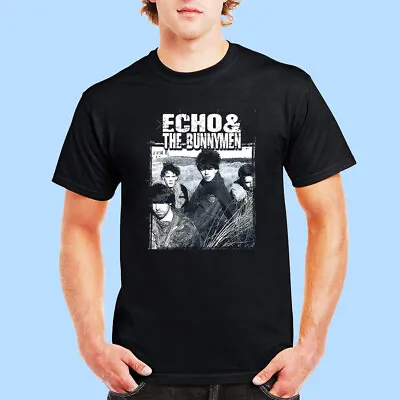 New Echo & The Bunnymen Classic Mens Black T-Shirt Size S-5XL • $21.99