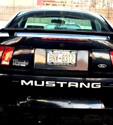 99-04 Mustang Bumper Letters Plastic Inserts Decals 3M Adhesive Stickers Chrome • $21.27