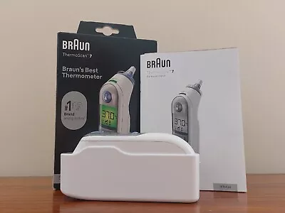 Braun ThermoScan 7 Ear Thermometer With Age Precision *missing Hygiene Caps* • £29.95