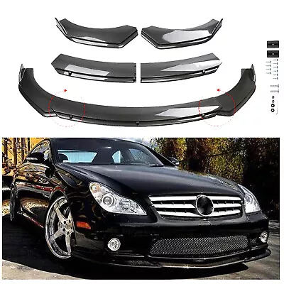 Front Bumper Lip Splitter Spoiler Carbon Fiber Style For Mercedes Benz E Class G • $69.99